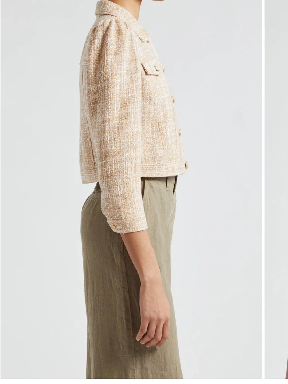 L'AGENCE Kasey Tweed Crop Jacket(6)